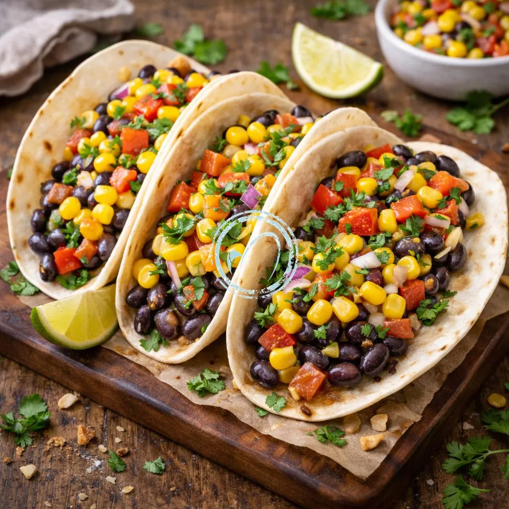Black Bean Tacos with Corn Salsa